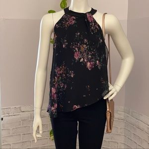 NWT Le Chateau Asymmetrical Floral Halter Top 🌟HOST PICK